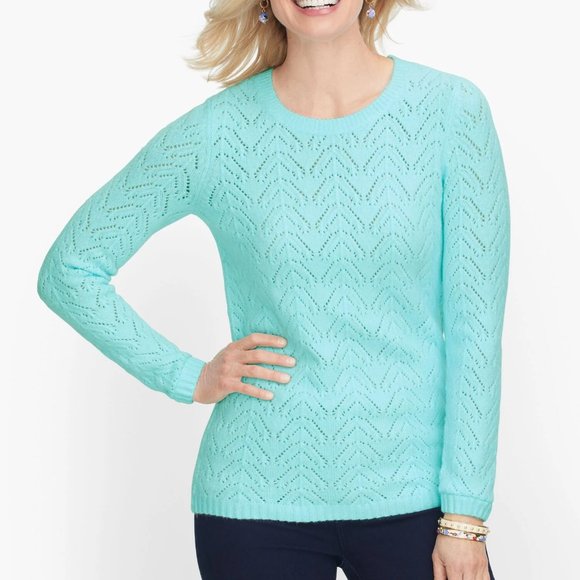 Talbots Sweaters - Talbots Pointelle Sweater, Size M, EUC